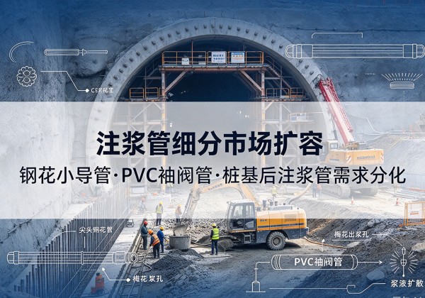 柘荣注浆管细分市场扩容，隧道钢花小导管、PVC 袖阀管、桩基后注浆管需求分化